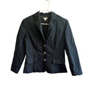 Women's Single Breasted Black Blazer